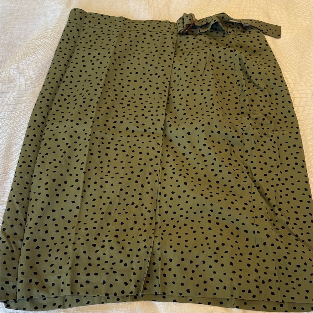 Ann Taylor Olive A-Line Skirt